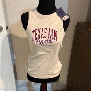 Texas A&M Aggies Cream Campus Tank Top